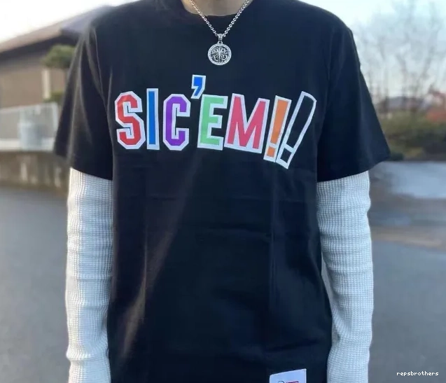 White ￥99 Letter XL 21FW Tee Sic'em! L S  M WTAPS and Color Black 0707
